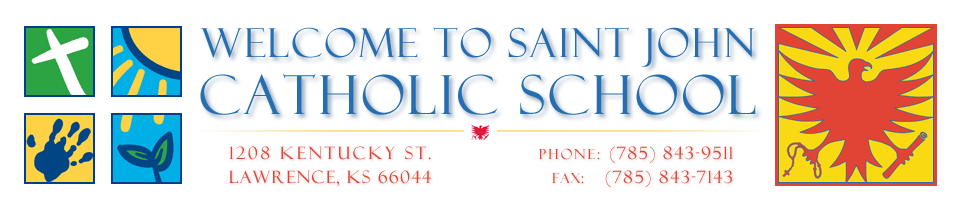 St. John Catholic School, Lawrence, KS logo